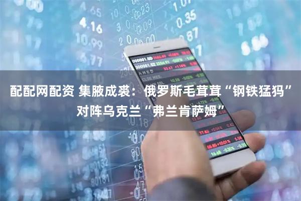 配配网配资 集腋成裘：俄罗斯毛茸茸“钢铁猛犸”对阵乌克兰“弗兰肯萨姆”